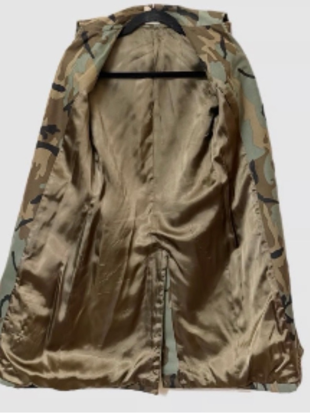 Vintage Esprit Women's Camoflauge Trench Coat in Green, Brown & Black - Picture 11 of 11